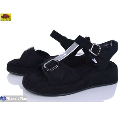 Босоніжки жіночі на літо (8 пар р.36-41) чорний  "Mei De Li"