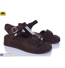 Босоніжки жіночі на літо (8 пар р.36-41) коричневий  "Mei De Li"