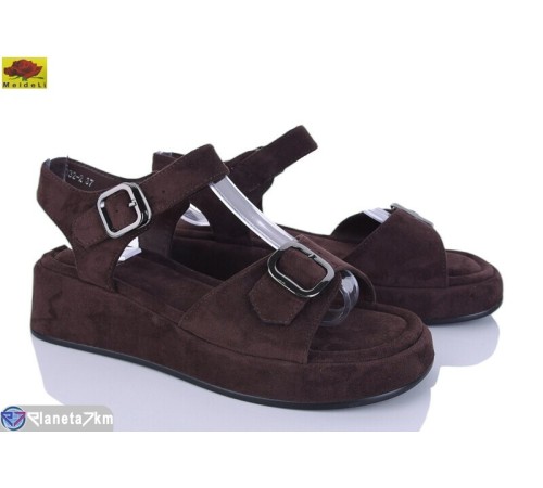 Босоніжки жіночі на літо (8 пар р.36-41) коричневий  "Mei De Li"