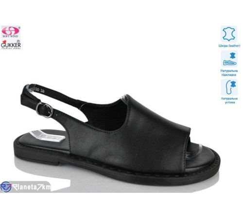 Босоніжки жіночі на літо (8 пар р.36-41) чорний  "Gukkcr"