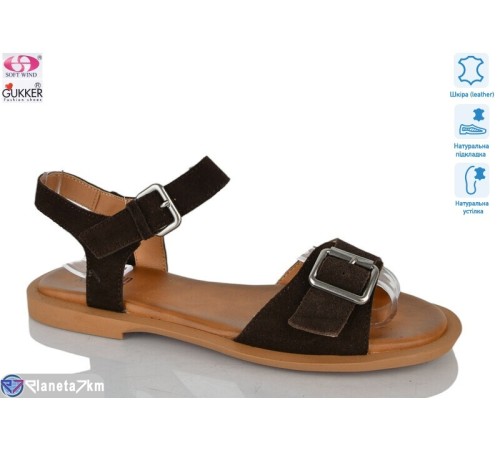 Босоніжки жіночі на літо (8 пар р.36-41) коричневий  "Gukkcr"