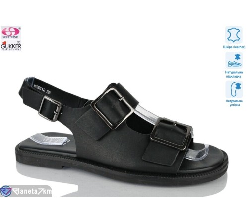 Босоніжки жіночі на літо (8 пар р.36-41) чорний  "Gukkcr"