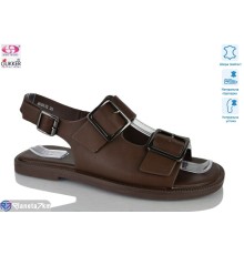 Босоніжки жіночі на літо (8 пар р.36-41) коричневий  "Gukkcr"