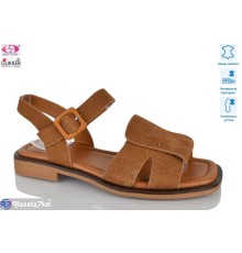 Босоніжки жіночі на літо (8 пар р.36-41) camel  "Gukkcr"