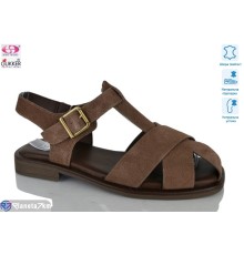 Босоніжки жіночі на літо (8 пар р.36-41) коричневий  "Gukkcr"