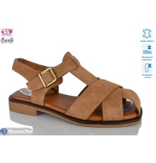 Босоніжки жіночі на літо (8 пар р.36-41) коричневий  "Gukkcr"