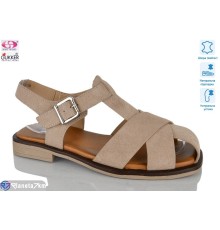 Босоніжки жіночі на літо (8 пар р.36-41) бежевий  "Gukkcr"