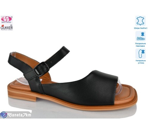 Босоніжки жіночі на літо (8 пар р.36-41) чорний  "Gukkcr"