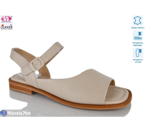 Босоніжки жіночі на літо (8 пар р.36-41) бежевий  "Gukkcr"