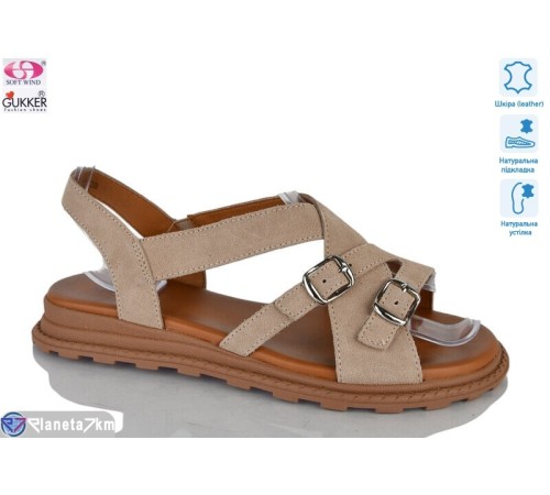 Босоніжки жіночі на літо (8 пар р.36-41) бежевий  "Gukkcr"