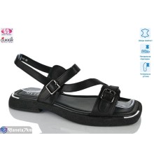 Босоніжки жіночі на літо (8 пар р.36-41) чорний  "Gukkcr"