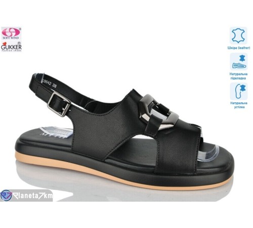 Босоніжки жіночі на літо (8 пар р.36-41) чорний  "Gukkcr"