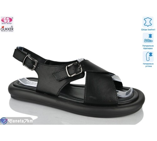 Босоніжки жіночі на літо (8 пар р.36-41) чорний  "Gukkcr"