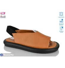 Босоніжки жіночі на літо (8 пар р.36-41) camel  "Gukkcr"