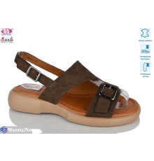 Босоніжки жіночі на літо (8 пар р.36-41) коричневий  "Gukkcr"