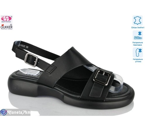 Босоніжки жіночі на літо (8 пар р.36-41) чорний  "Gukkcr"