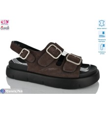 Босоніжки жіночі на літо (8 пар р.36-41) коричневий  "Gukkcr"