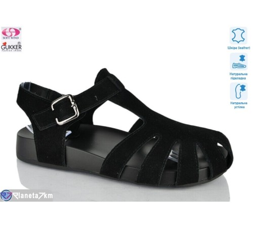 Босоніжки жіночі на літо (8 пар р.36-41) чорний  "Gukkcr"