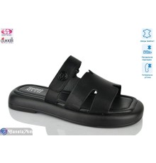 Шлепки жіночі на літо (8 пар р.36-41) чорний  "Gukkcr"