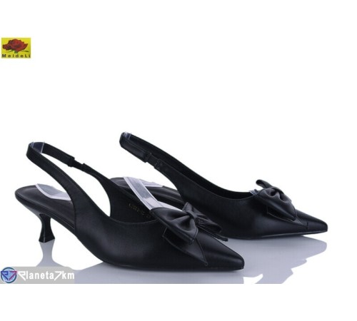 Туфлі жіночі на літо (6 пар р.36-40) чорний  "Mei De Li"