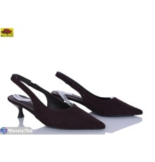 Туфлі жіночі на літо (6 пар р.36-40) коричневий  "Mei De Li"