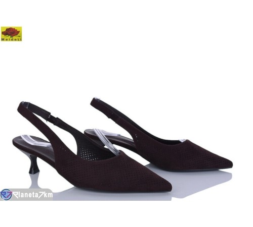 Туфлі жіночі на літо (6 пар р.36-40) коричневий  "Mei De Li"