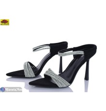 Босоніжки жіночі на літо (6 пар р.36-40) чорний  "Mei De Li"