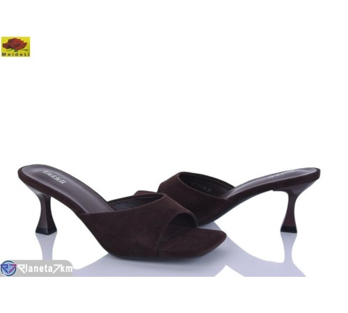 Шлепки жіночі на літо (6 пар р.36-40) коричневий  "Mei De Li"