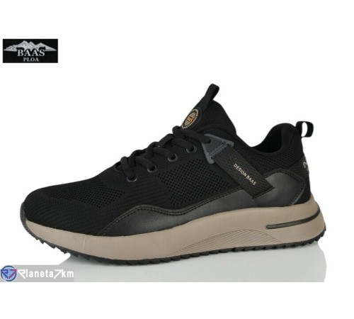 Кросівки чоловічі на літо (8 пар р.41-46) чорний  "Baas"