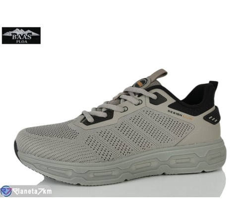 Кросівки чоловічі на літо (8 пар р.41-46) сірий  "Baas"