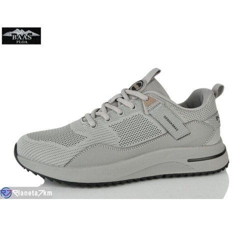 Кросівки чоловічі на літо (8 пар р.41-46) сірий  "Baas"