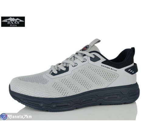Кросівки чоловічі на літо (8 пар р.41-46) сірий  "Baas"