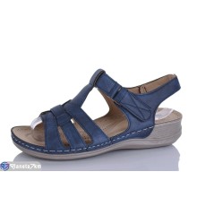 Босоніжки жіночі на літо (8 пар р.37-42) синій  "Terona"