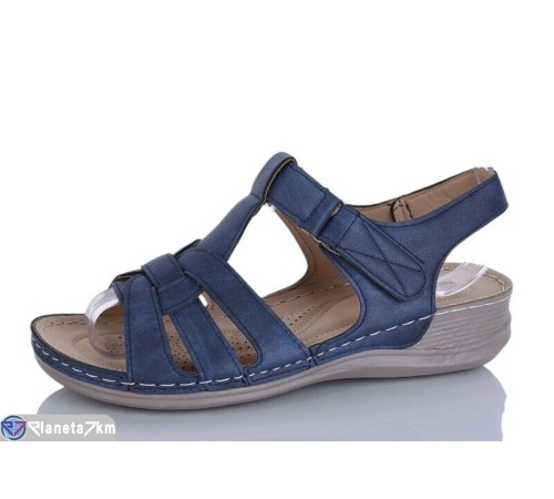 Босоніжки жіночі на літо (8 пар р.37-42) синій  "Terona"