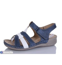 Босоніжки жіночі на літо (8 пар р.37-42) синій  "Terona"