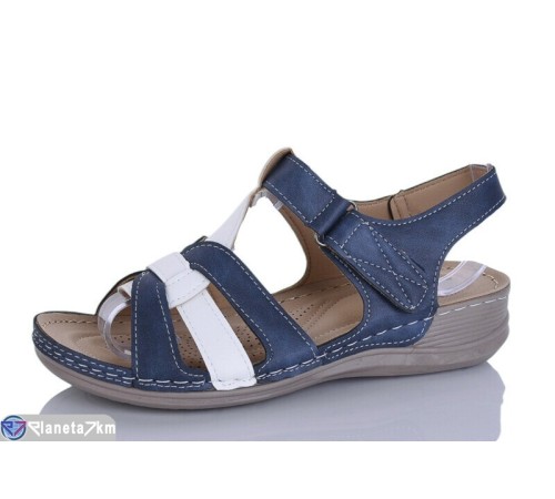 Босоніжки жіночі на літо (8 пар р.37-42) синій  "Terona"