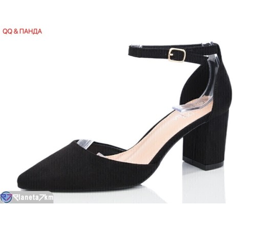 Туфлі жіночі на весну/осінь (8 пар р.36-41) чорний  "QQ&Панда"