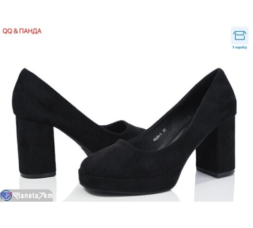 Туфлі жіночі на весну/осінь (6 пар р.36-40) чорний  "QQ&Панда"