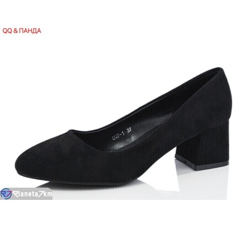 Туфлі жіночі на весну/осінь (6 пар р.36-41) чорний  "QQ&Панда"
