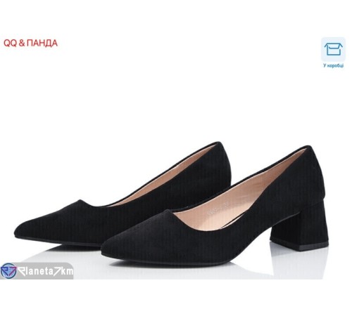 Туфлі жіночі на весну/осінь (8 пар р.36-41) чорний  "QQ&Панда"