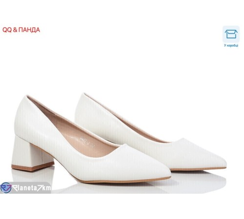 Туфлі жіночі на весну/осінь (8 пар р.36-41) білий  "QQ&Панда"