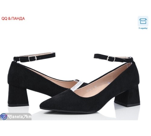 Туфлі жіночі на весну/осінь (8 пар р.36-41) чорний  "QQ&Панда"