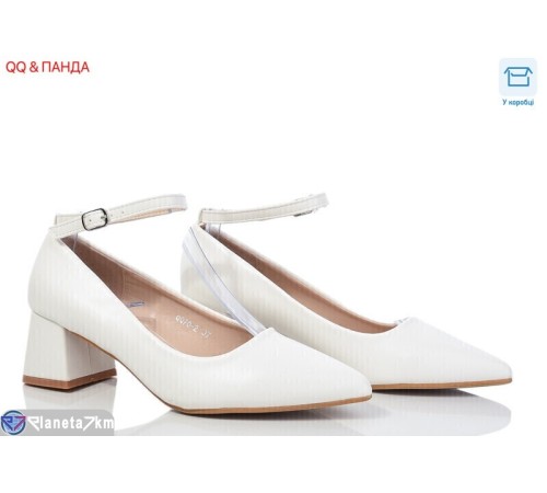 Туфлі жіночі на весну/осінь (8 пар р.36-41) білий  "QQ&Панда"