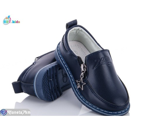 Дитячі туфлі на весну/осінь (8 пар р.26-31) синій  "BBT"