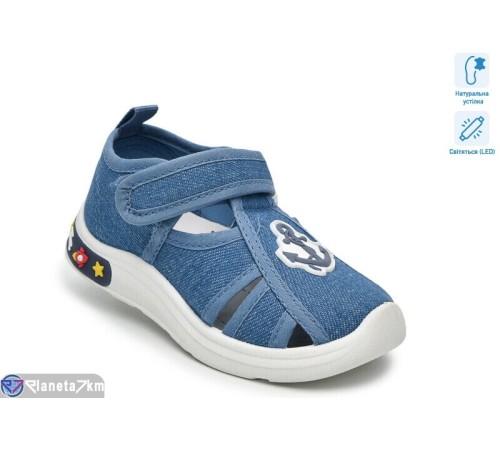 Сандалі дитячі на літо (12 пар р.23-28) блакитний  "TOMMY"
