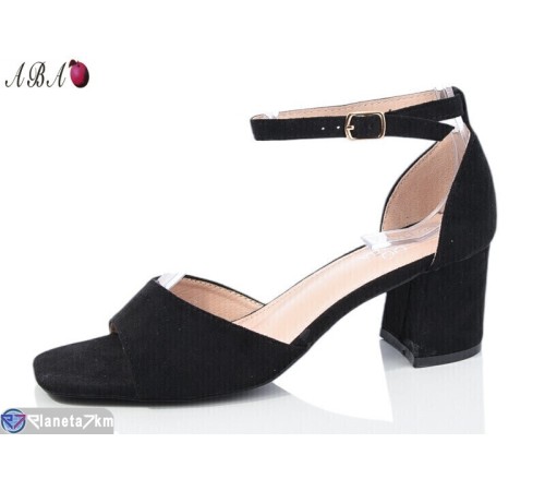 Босоніжки жіночі на літо (8 пар р.36-41) чорний  "Aba"