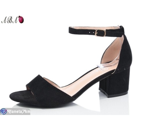 Босоніжки жіночі на літо (8 пар р.36-41) чорний  "Aba"