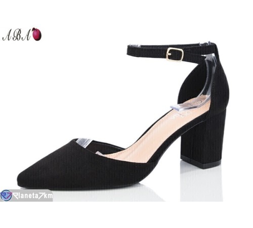 Туфлі жіночі на весну/осінь (8 пар р.36-41) чорний  "Aba"