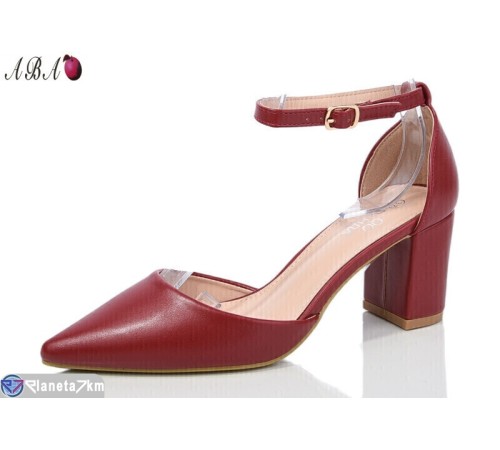 Туфлі жіночі на весну/осінь (8 пар р.36-41) червоний  "Aba"