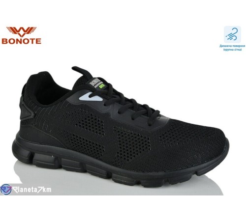 Кросівки чоловічі на літо (8 пар р.41-46) чорний  "Bonote"